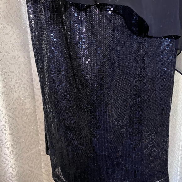 MSK Woman dark Navy blue evening gown - Picture 2 of 3
